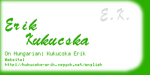 erik kukucska business card